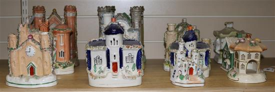 Fourteen Staffordshire cottages, pastille burners